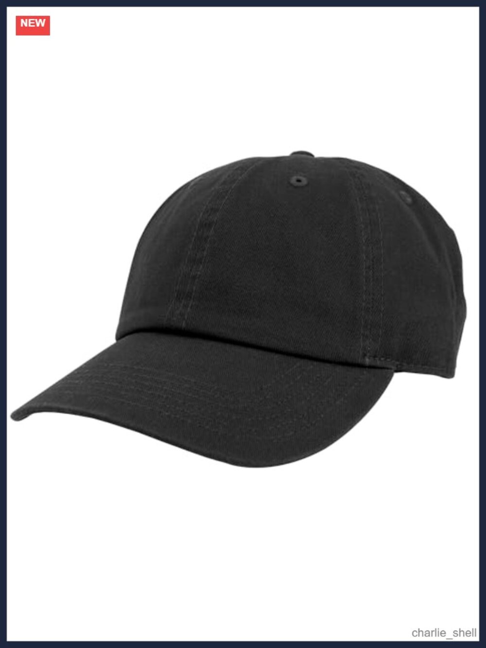 100% Cotton Baseball Cap Dad Hat Plain Blank Adjustable Soft Crown